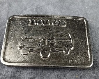Dodge Ram Tough 4x4 Pickup Truck Offroad Mud Country Logo Vintage Belt Buckle