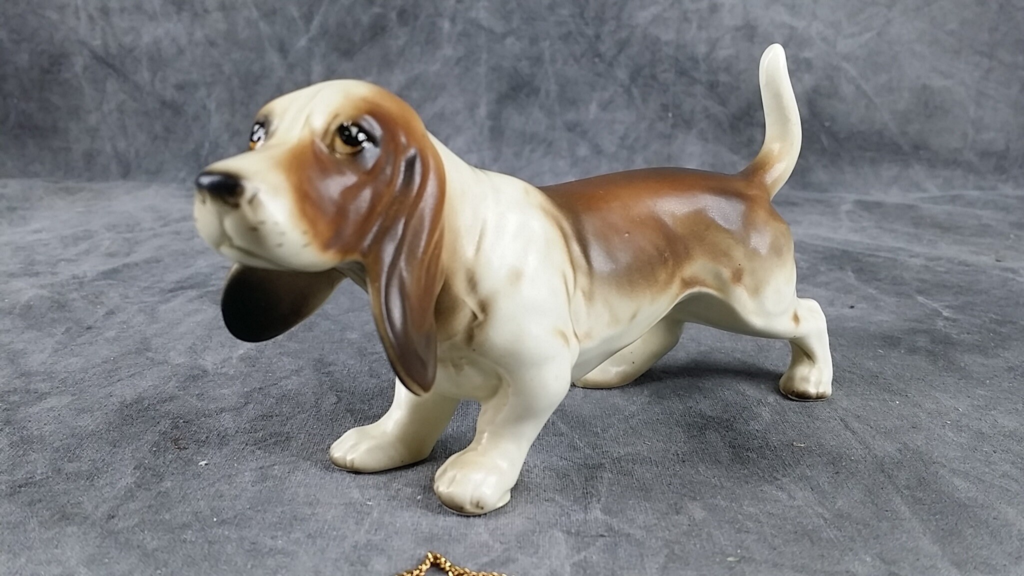Small Basset Dog Basset Figurines Mini Collectibles Etsy Canada