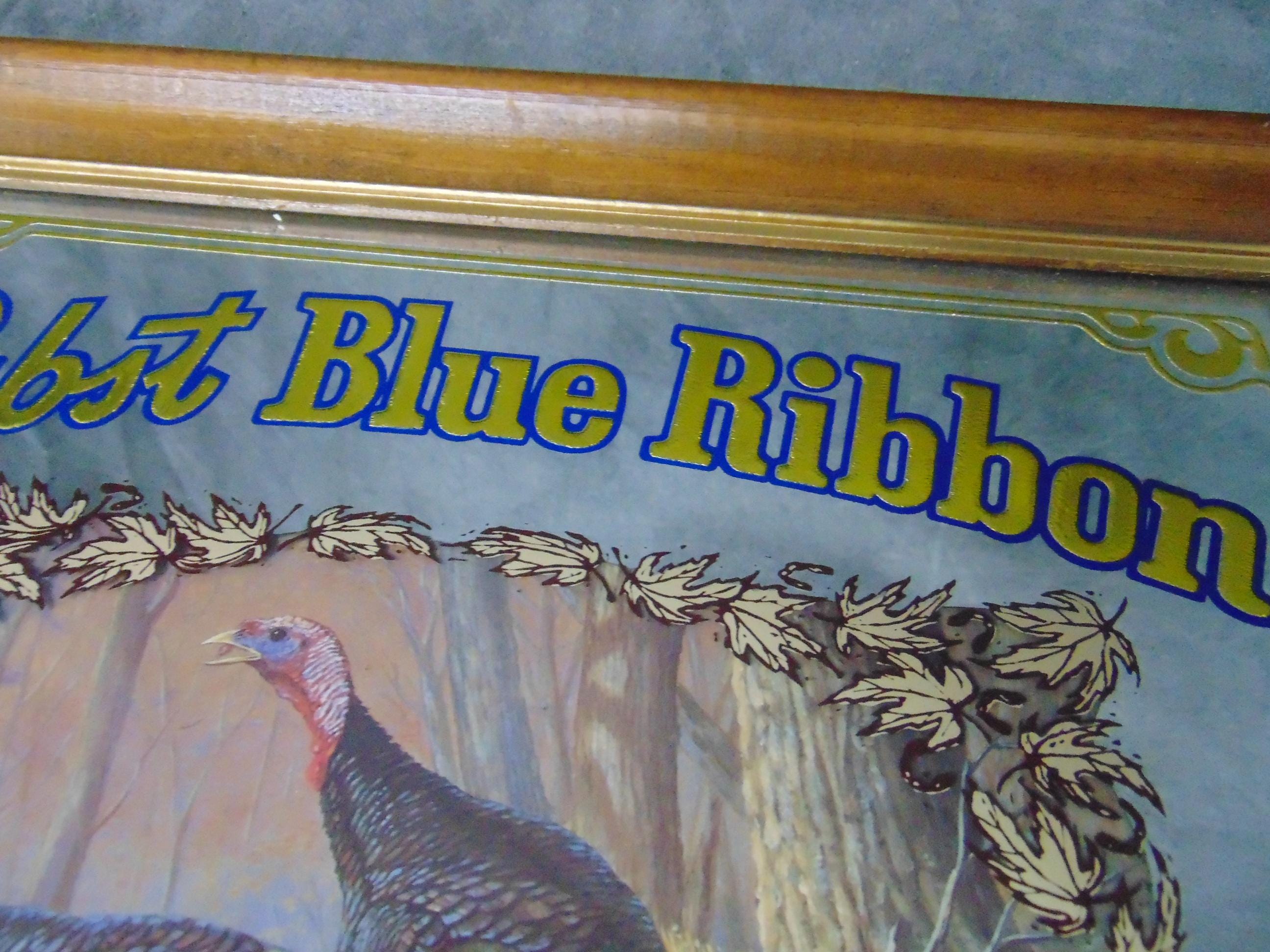 Pabst Blue Ribbon Mirror, Wildlife Series, Pabst Bar Mirror