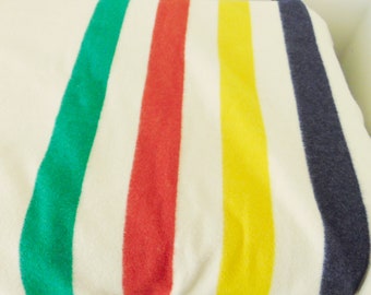 Genuine Hudson Bay Six point Wool Blanket Size 90 Inches by 100 Inches Big Bilingual Label Hudson Bay Blanket Etsy