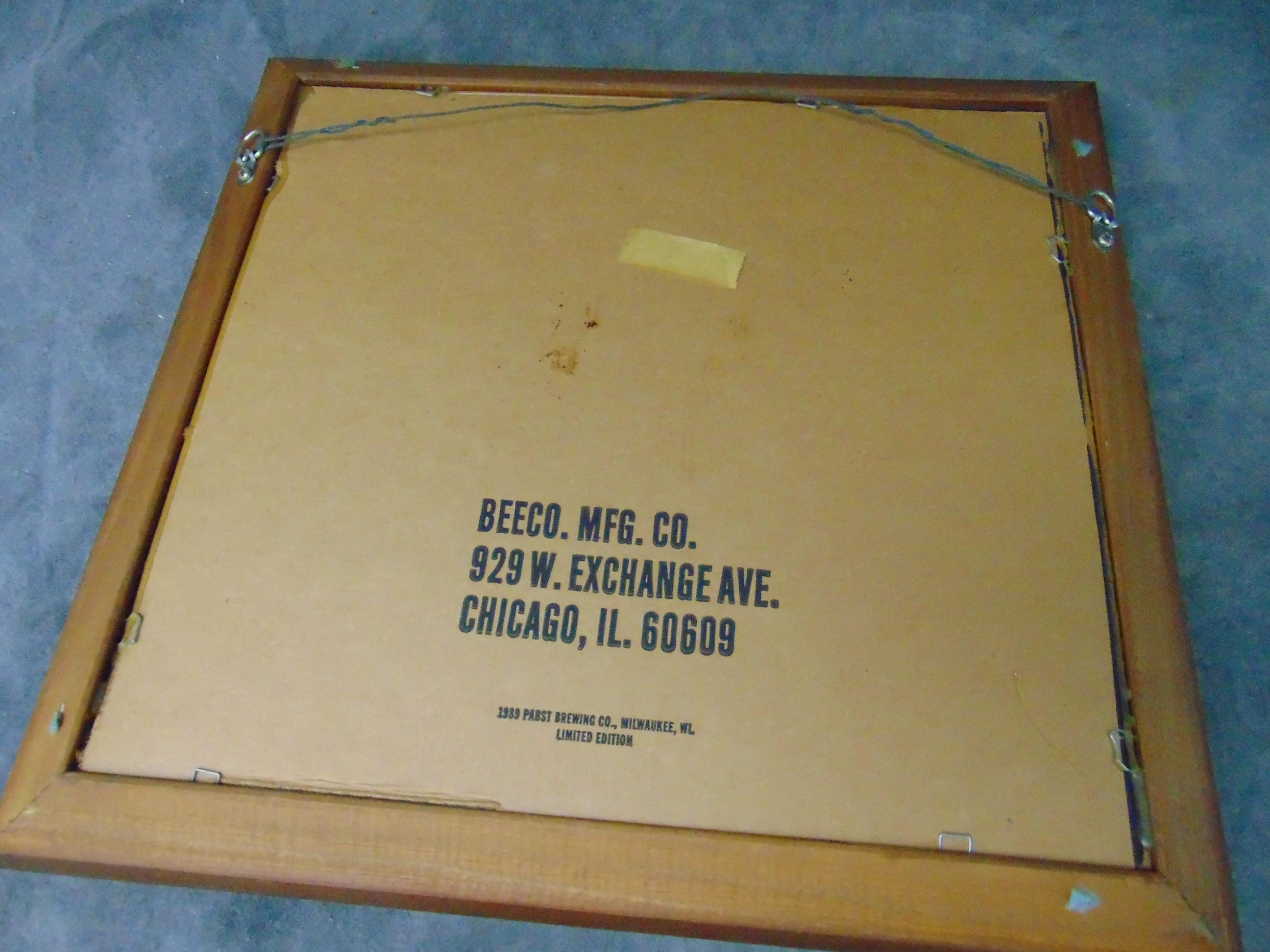 Pabst Blue Ribbon Mirror, Wildlife Series, Pabst Bar Mirror