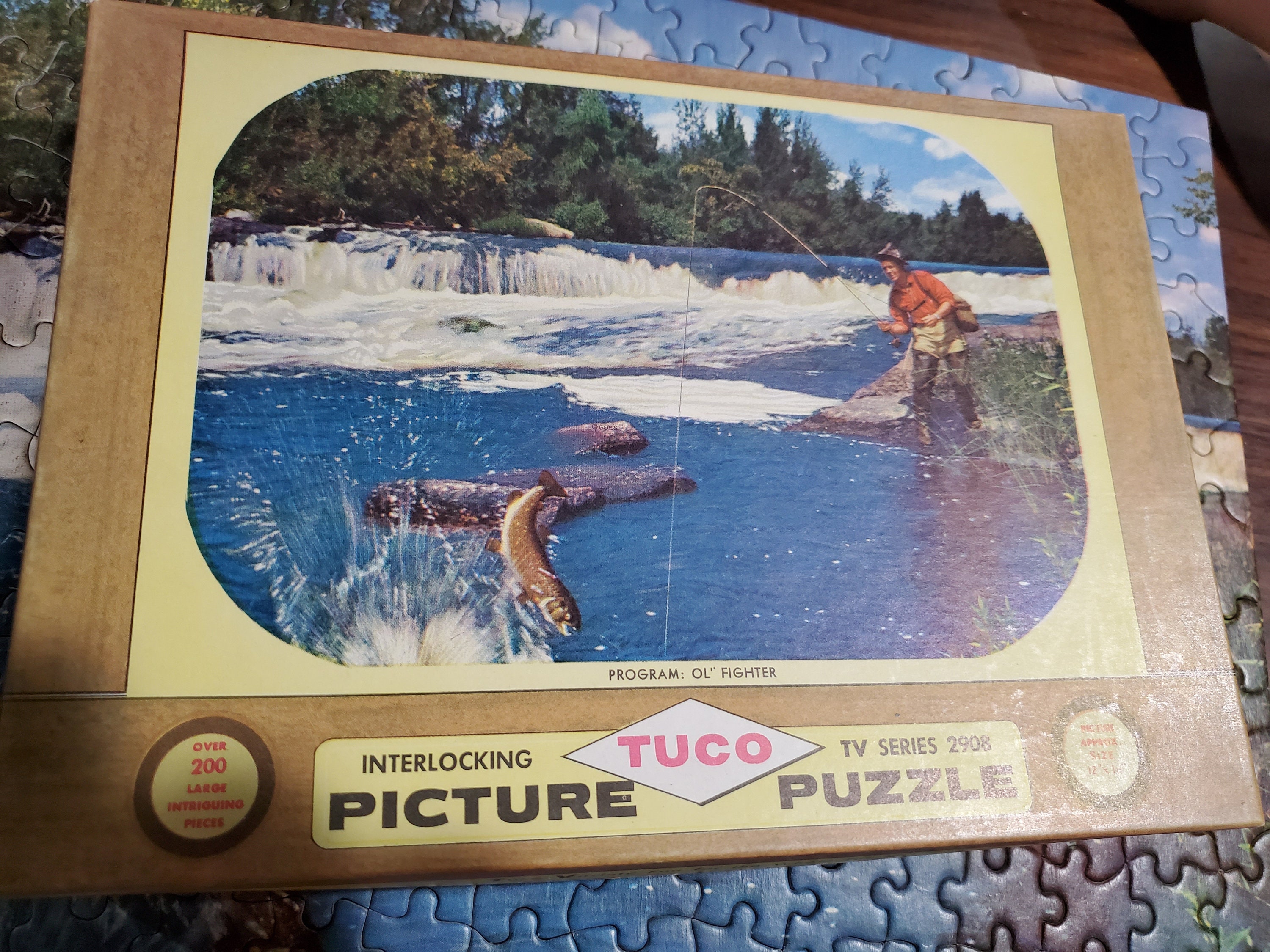 Vintage Puzzle Tuco TV Series 2908 Deluxe Picture Puzzle Tuco Picture Puzzle Ol Fighter Vintage Puzzle