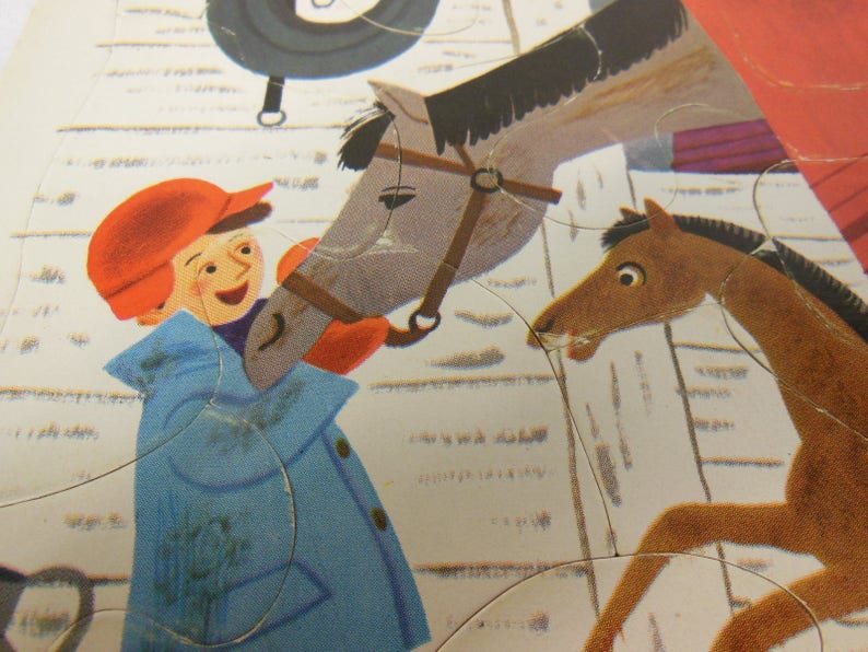 Playskool A Boy and His Horse Tray Puzzle Golden Press 80-7B