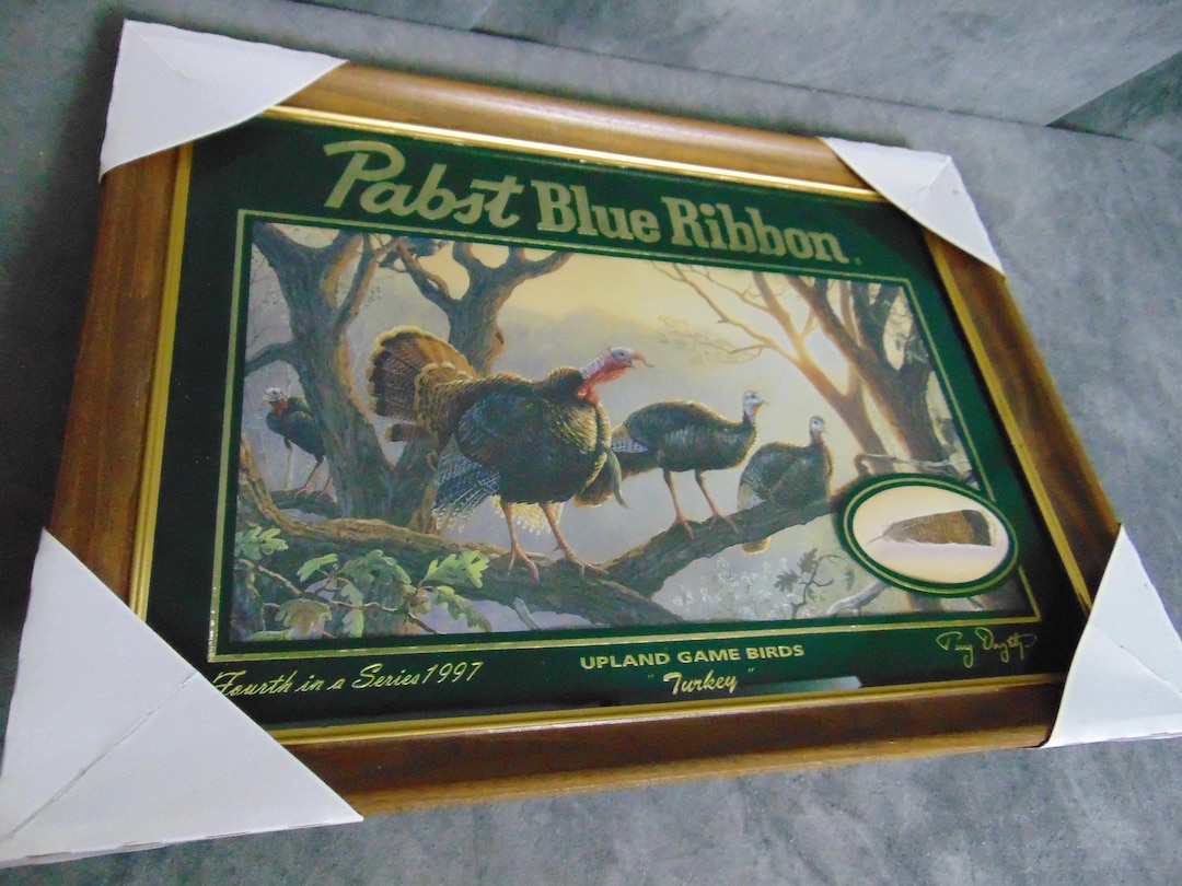 NEW Pabst Blue Ribbon Mirror, Wildlife Series, Pabst Bar Mirror