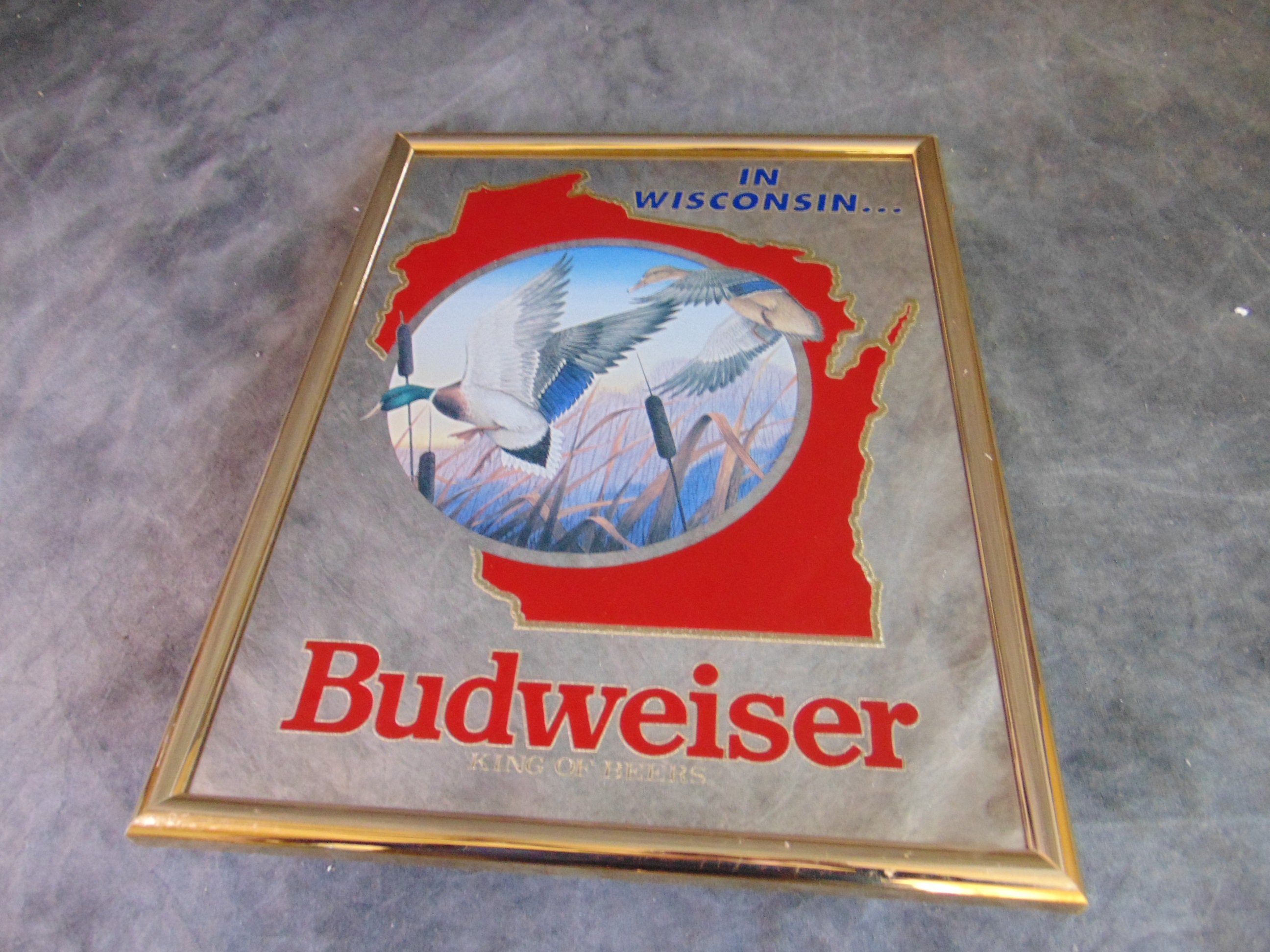 Vintage Budweiser Mirror - Etsy