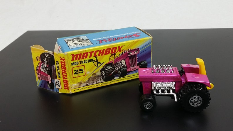 1972 Matchbox Car in the Box #25 Mod Tractor