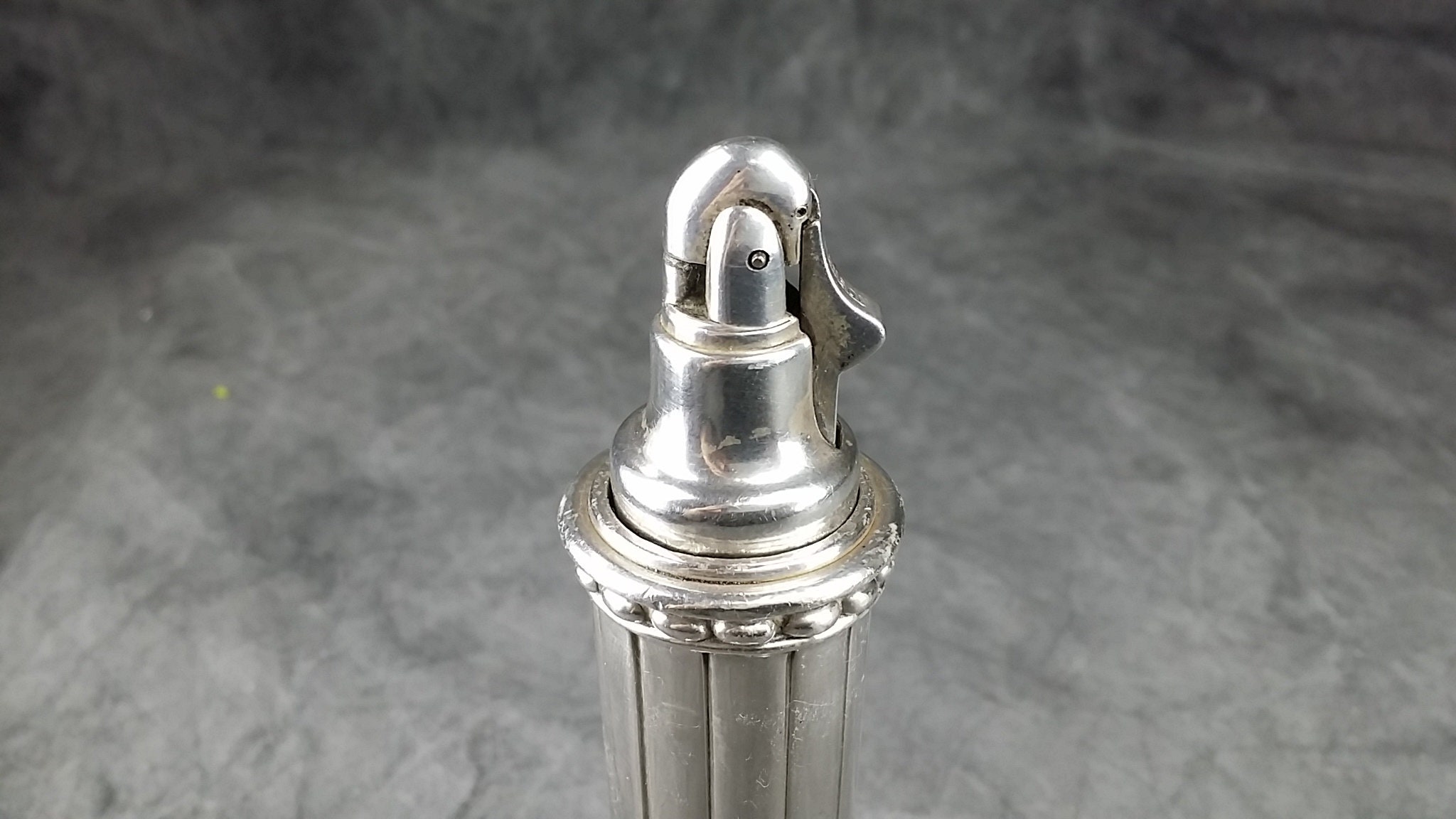 Silver Ronson Juno Cigarette Lighter Tabletop Etsy