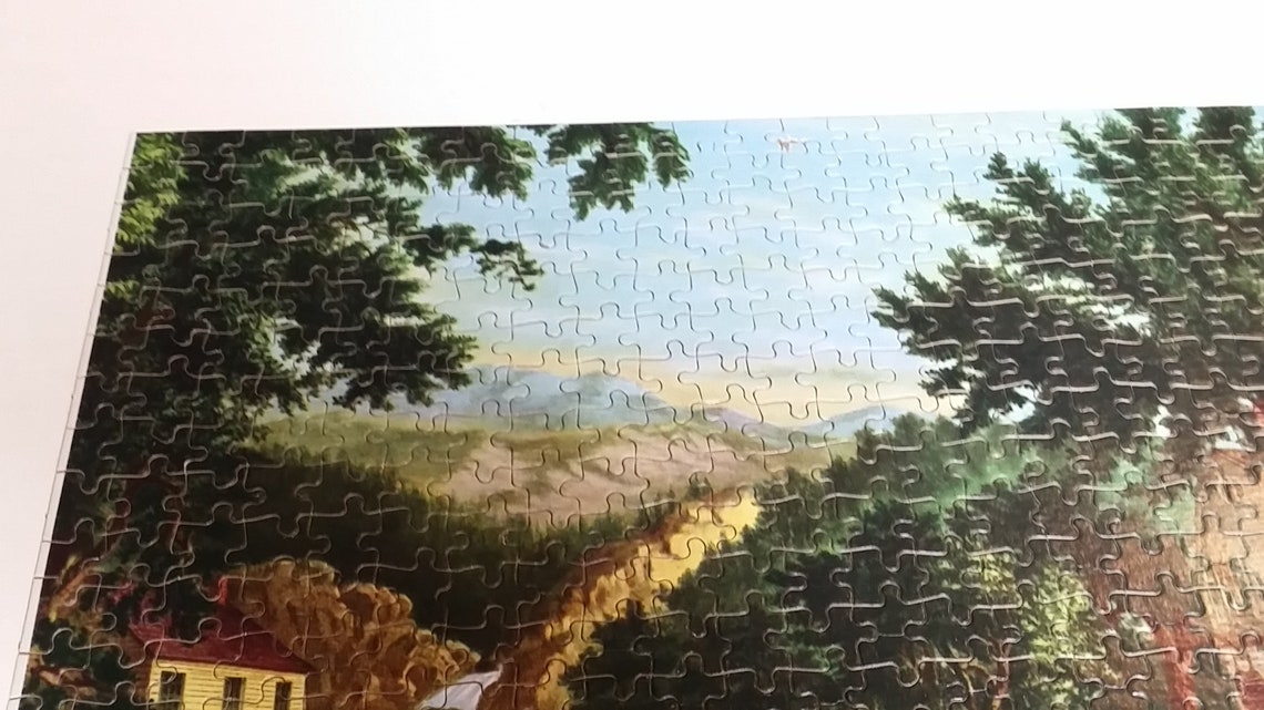 Jig Saw Puzzle by Jaymar Jaymar Puzzle Currier and Ives Etsy