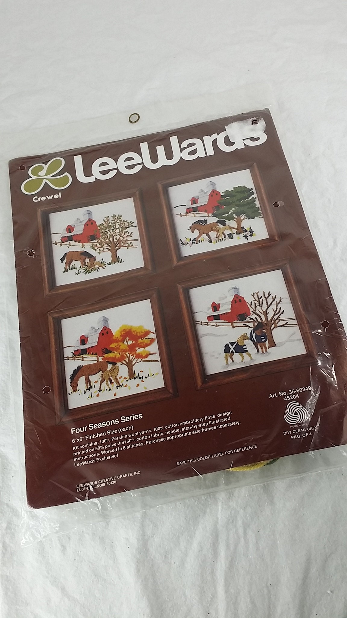 Vintage Embroidery Kit Lee Wards Lee Wards Kit Vintage Etsy