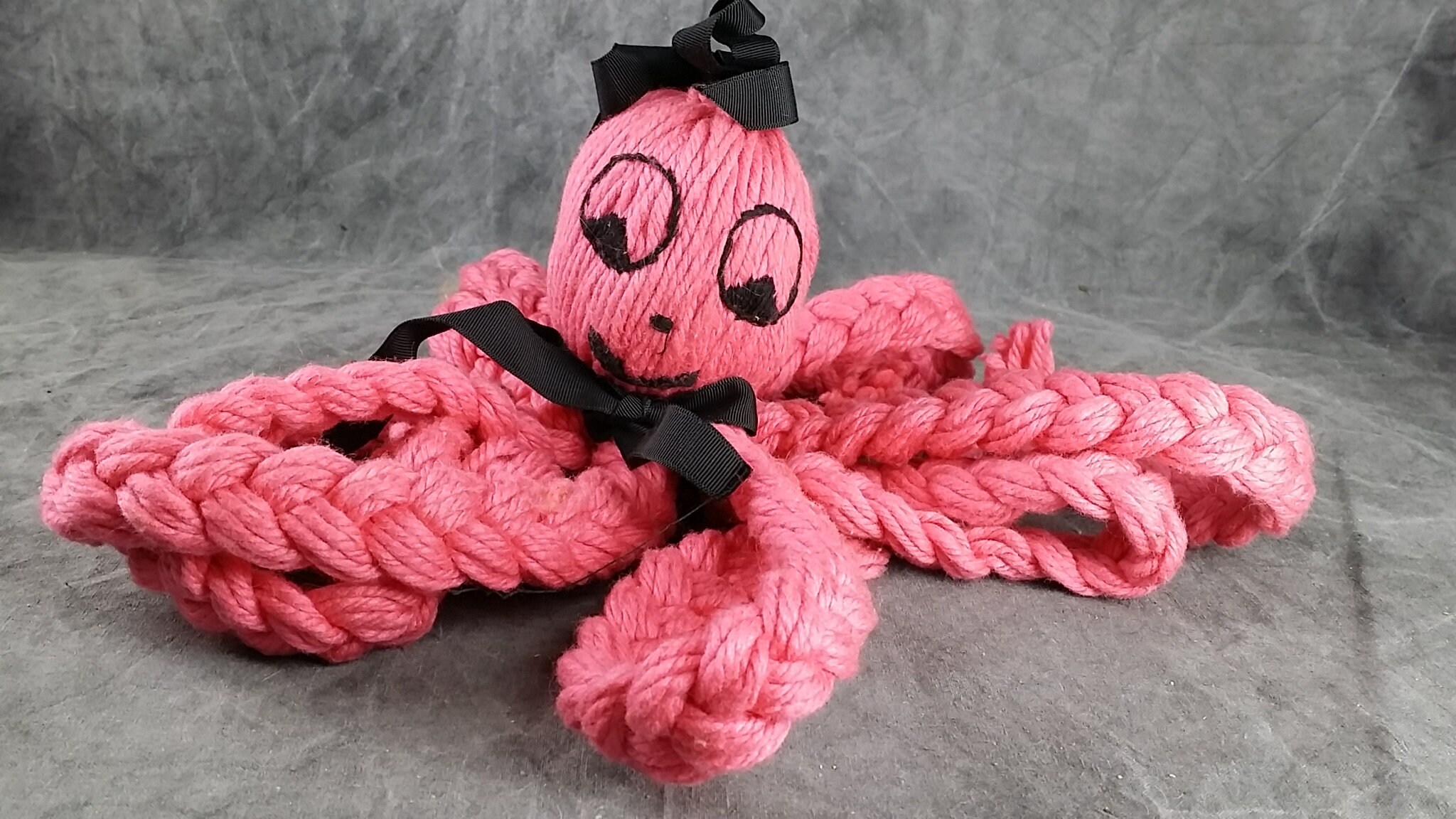 Vintage Braided Yarn Octopus Little Miss Octopus Etsy