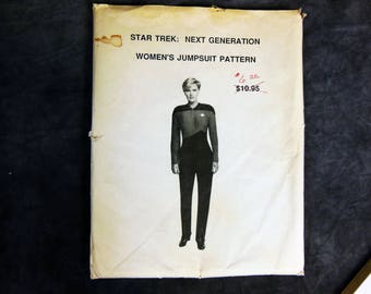 Star Trek Next Generation Women's Jumpsuit Pattern - Never Used - One of a Kind - Sizes 4 to 12