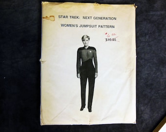 Star Trek Next Generation Women's Jumpsuit Pattern - Never Used - One of a Kind - Sizes 4 to 12