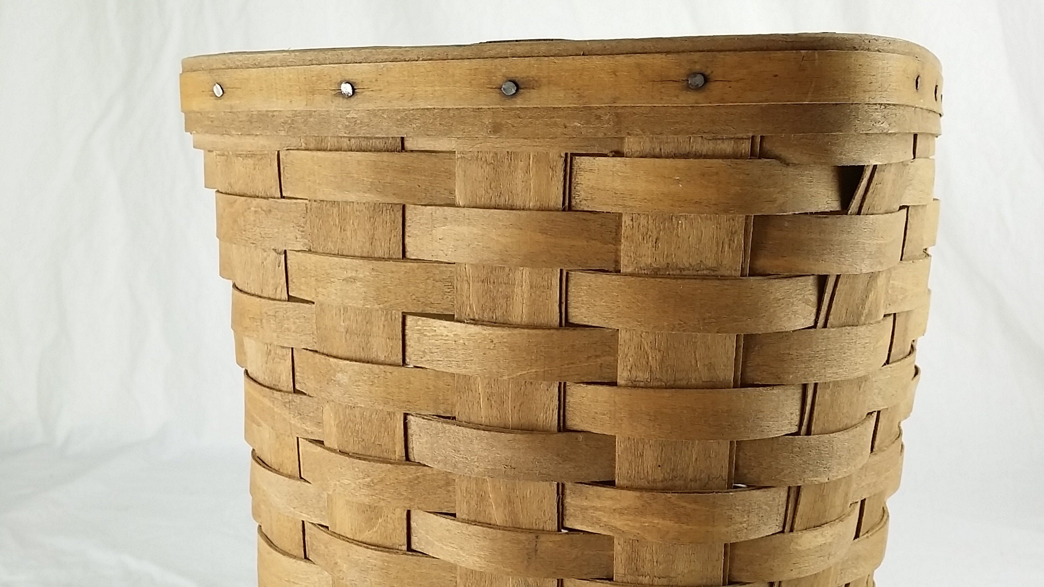 1986 Longaberger Small Square Basket Longaberger WasteBasket Etsy