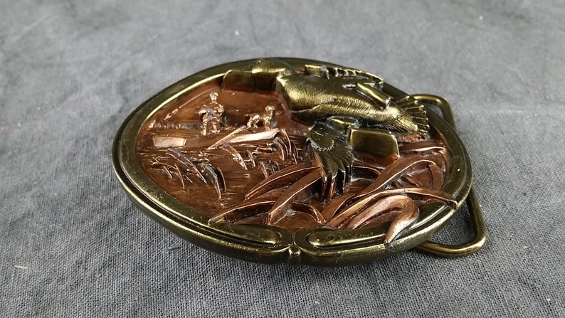 duck hunting belt buckle