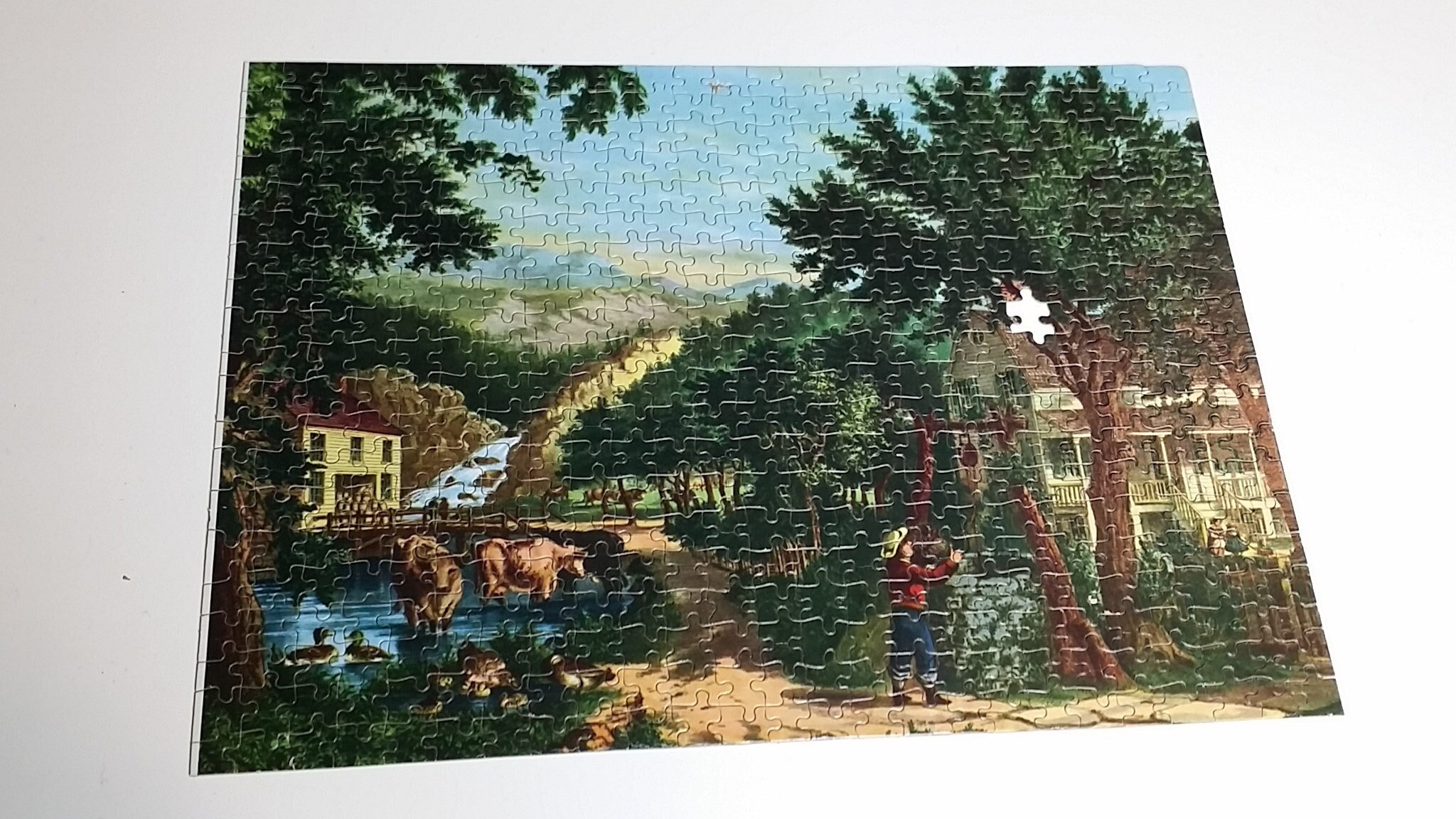 Jig Saw Puzzle by Jaymar Jaymar Puzzle Currier and Ives Etsy