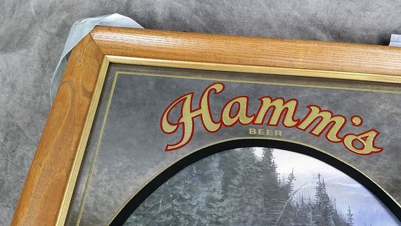 6" x 4" x 3" 25 Cardstock Hamm's Beer Happy Hour Bar Table Tents 