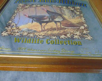 Pabst Blue Ribbon Mirror, Wildlife Series, Pabst Bar Mirror