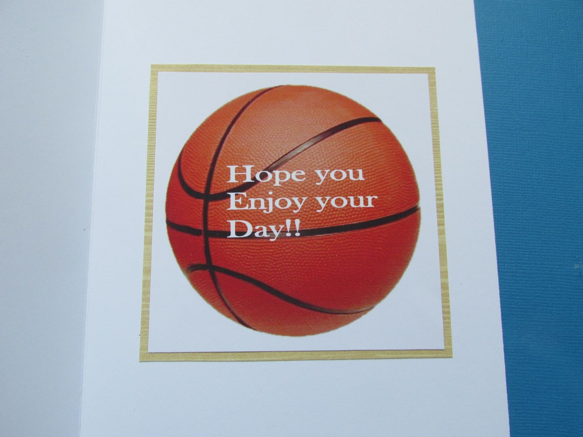 Basketball Happy Father's Day Card Handmade Basketball Etsy