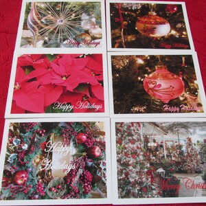 Bigliettini di Natale, Articolo # 1, 6 diverse immagini vuote all'interno, "Buone Feste, Buon Natale", foto scattate dal Designer