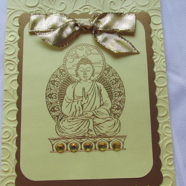 Buddha "awakened one" meditation note card section: "Note Cards/Blank" (ONE CARD)