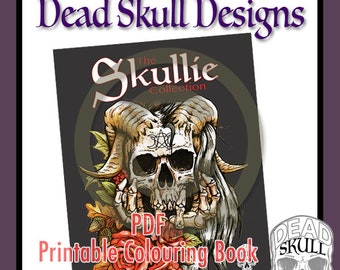 The Skullie Collection, PDF Colouring Book, Skulls and More Skulls!