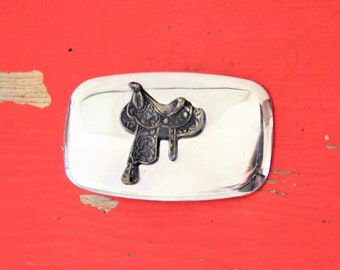 Horse Saddle Belt Buckle, Child's Country Western Belt Buckle