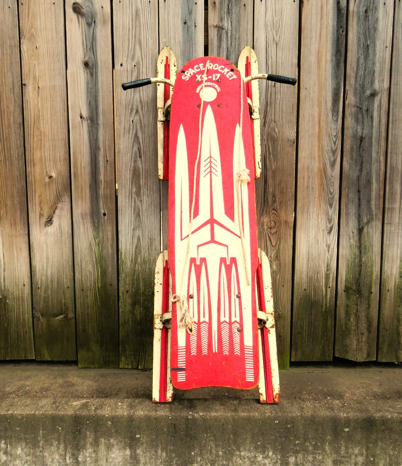 50s Atomic Rocket Sled / Space Rocket XS17 / With Orbit Etsy