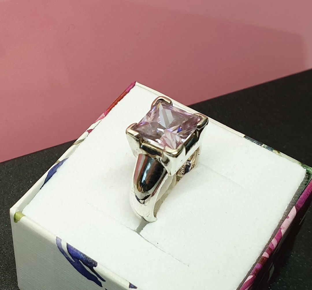 SILVER925 PURPLE STONE RING/シルバー/リング SILVER925 PURPLE STONE DESIGN RING/リングの通販 by よし's