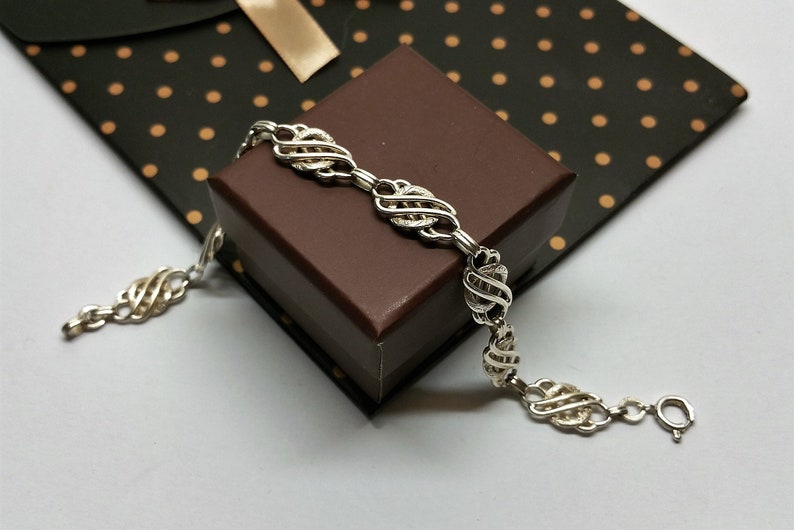 20 cm Wristband Bracelet Silver 835 Art Deco vintage SA447