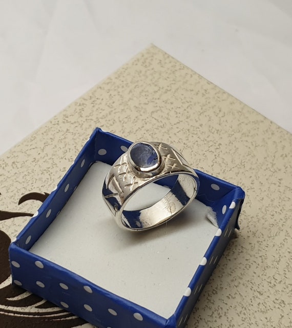 17,7 mm Nostalgischer Silberring Ring Silber 925 … - image 2