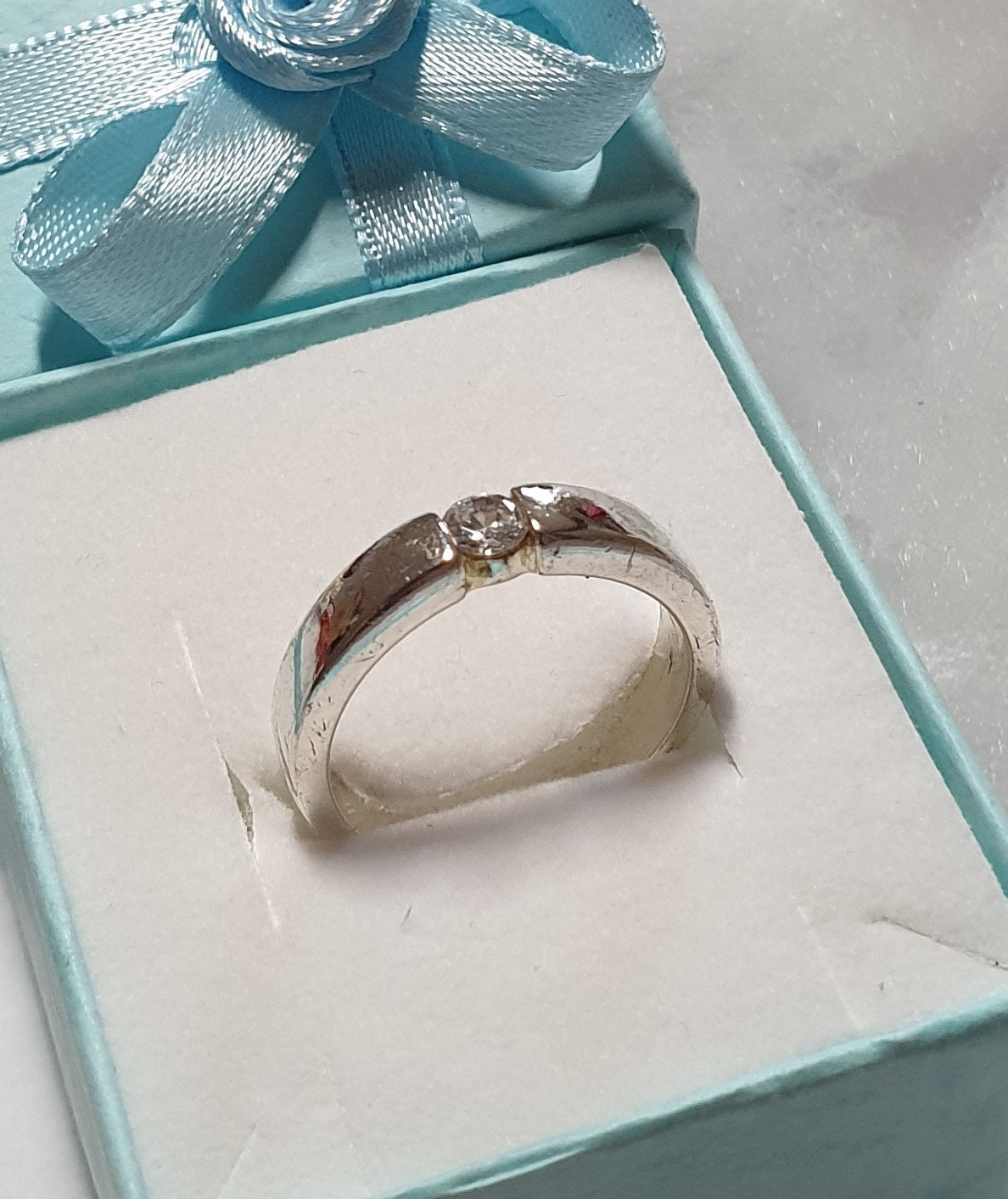 18.3 Mm Ring Silver 925 Crystal Vintage Design Elegant SR921