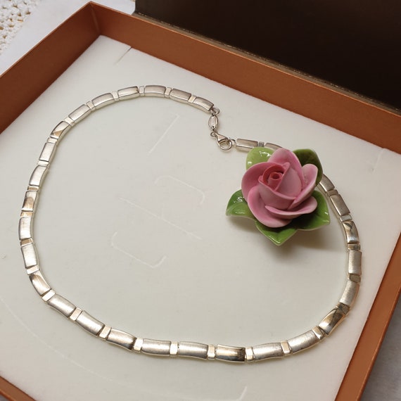 41,5 cm Halskette Kette Gliederkette Silber 925 e… - image 1