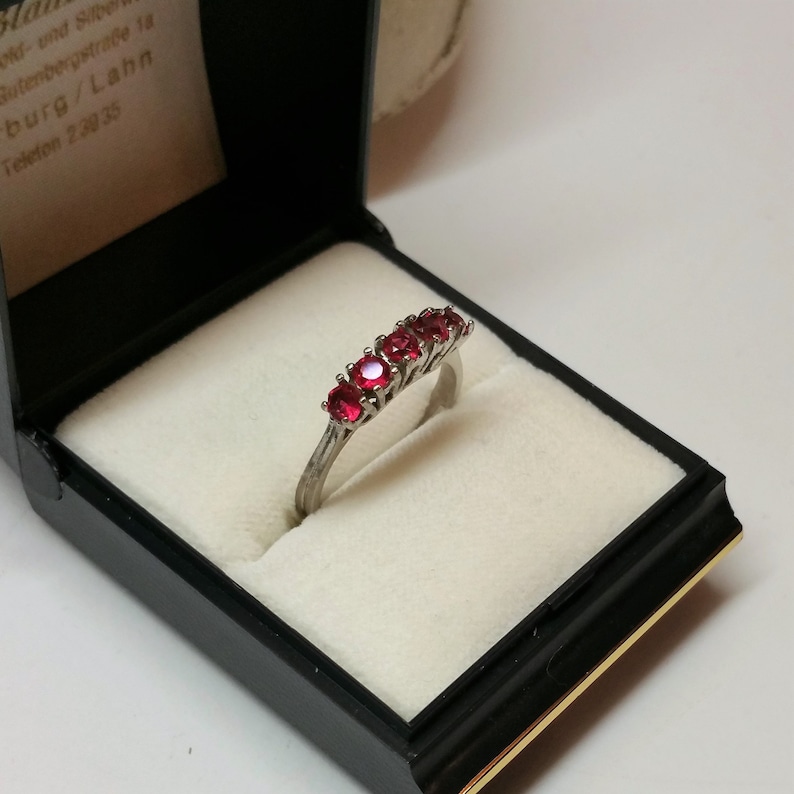 18.3 mm Vintage Preset Ring Ring Silver 835 Crystal Pink Noble Vintage SR423