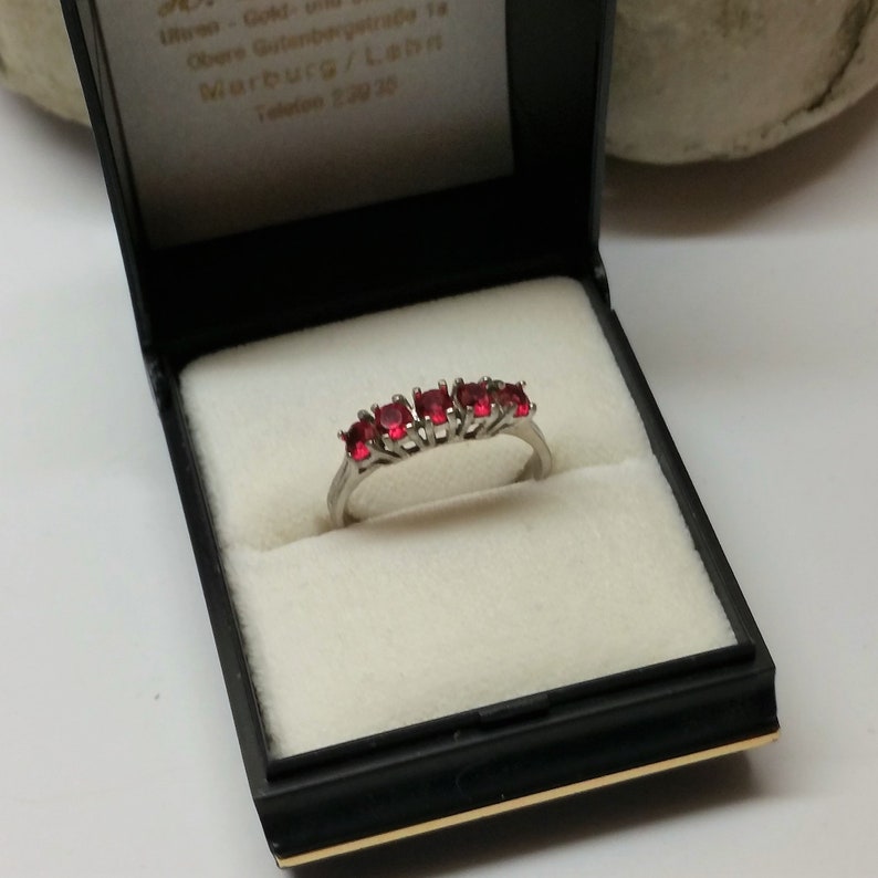 18.3 mm Vintage Preset Ring Ring Silver 835 Crystal Pink Noble Vintage SR423