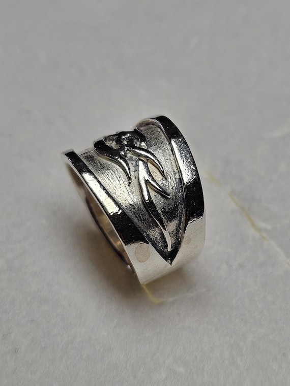 18,7 mm Stylisch schicker Silberring Ring Silber 9