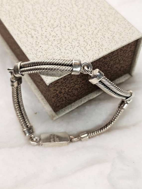 Buy 18 Cm Silver Bracelet Link Bracelet Mexico Silver 925 Vintage 
