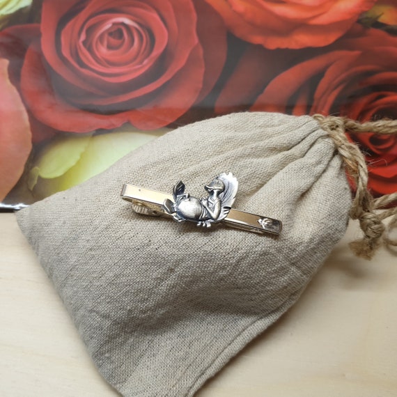 Tie Clamp Clamp Tie Needle Duck Duck Funny Silver