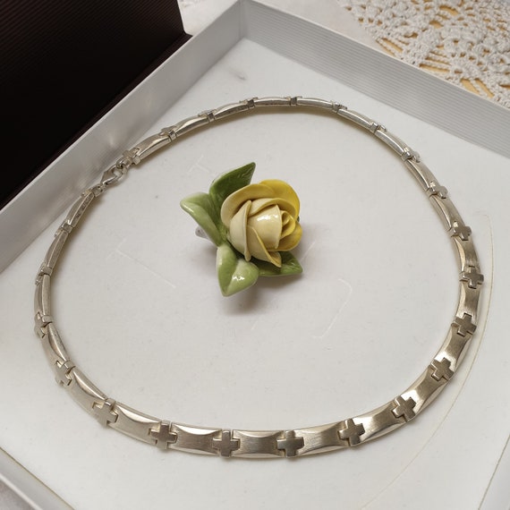 42 cm Halskette Kette Gliederkette Silber 925 Vin… - image 3