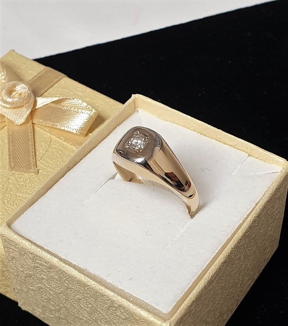 20,3 mm Ring Goldring Gelbgold Gold 585 Diamant Vi