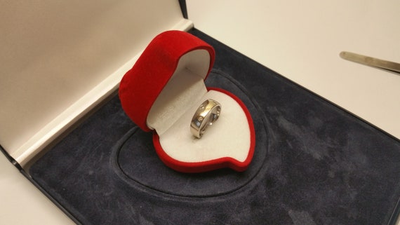 19,2 mm Silberring Ring Silber 925 mit 3 Stck. Kr… - image 2
