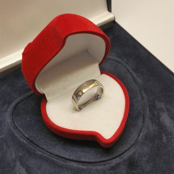 19,2 mm Silberring Ring Silber 925 mit 3 Stck. Kr… - image 1