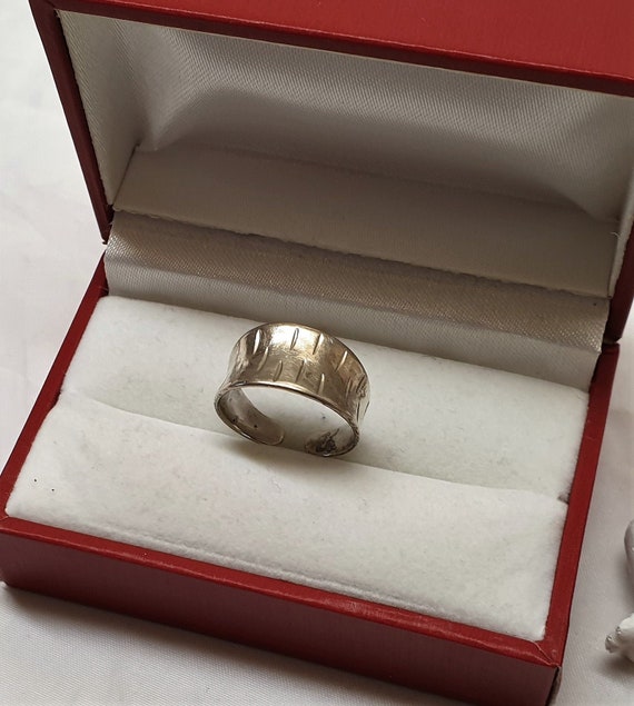 16,5 mm Antiker Ring Silber 835 nostalgisches Desi