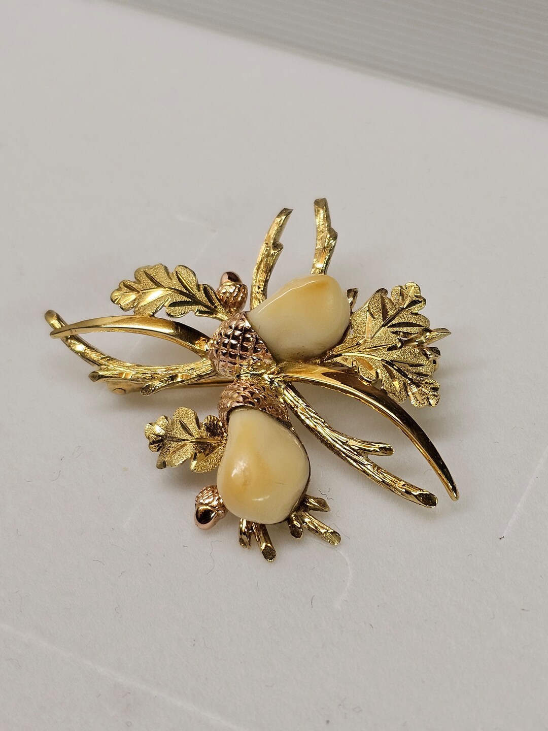 Broche Traditionnelle Rose Avec Perle - Style Chasse Quitation Dans Sa Bo Te Id