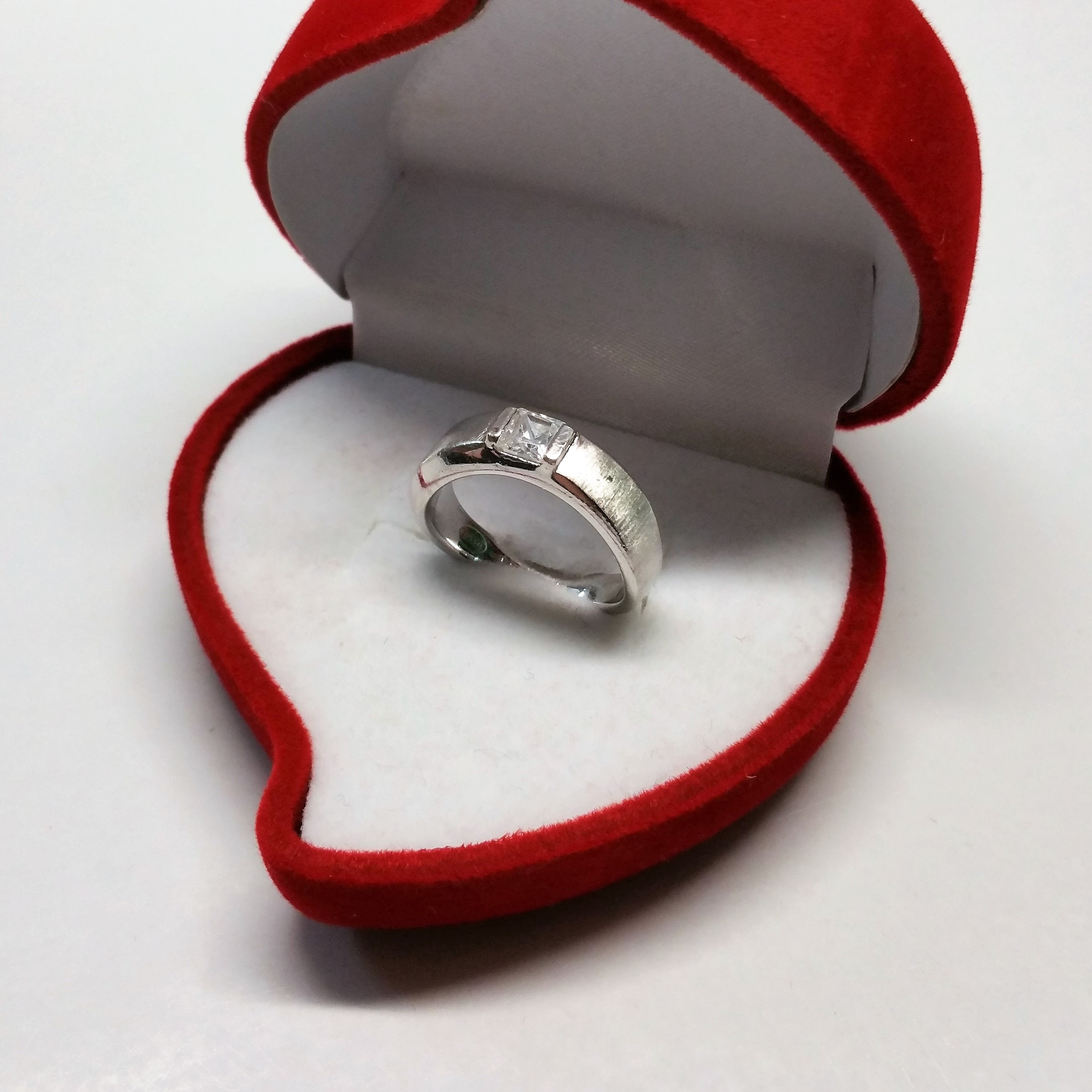 16.1 Mm Silver Ring Silver 925 Crystal Vintage Elegant SR957 16.1 Mm Silver Ring Silver 925 Crystal Vintage Elegant SR957