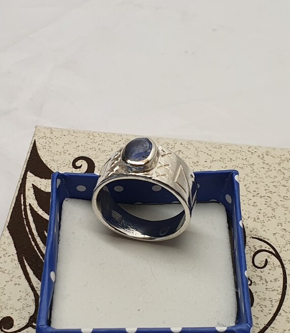 17,7 mm Nostalgischer Silberring Ring Silber 925 … - image 3