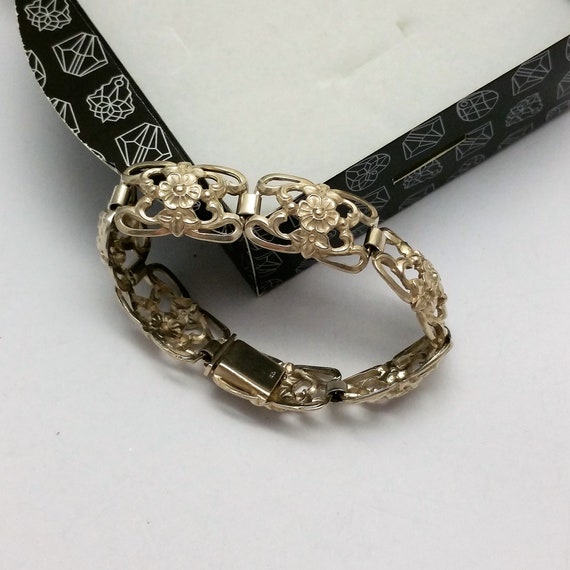 17 cm Nostalgisches Armband Gliederarmband Silber… - image 1