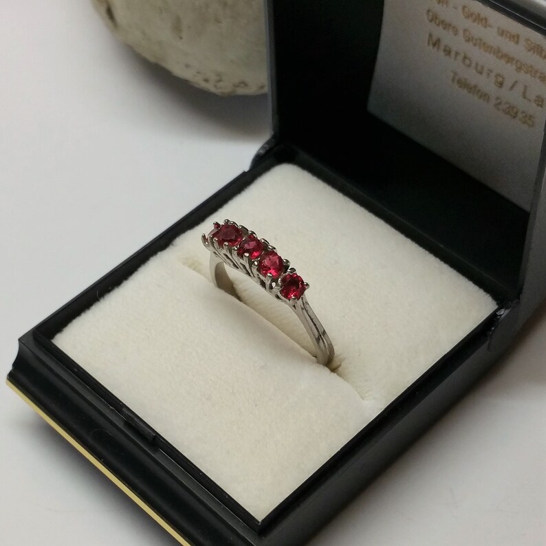 18.3 mm Vintage Preset Ring Ring Silver 835 Crystal Pink Noble Vintage SR423