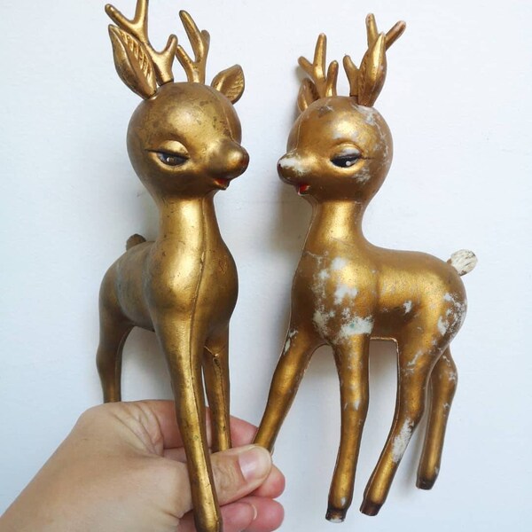 Plastic Reindeer Etsy