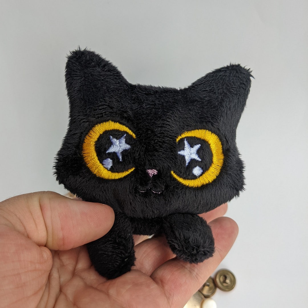Peluche de gatito negro Etsy Mexico