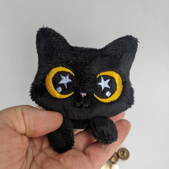 Peluche de gatito negro Etsy Mexico